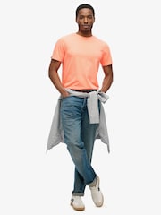Superdry Orange Classic Essential 100% Cotton T-Shirt - Image 3 of 5