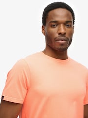 Superdry Orange Classic Essential 100% Cotton T-Shirt - Image 4 of 5