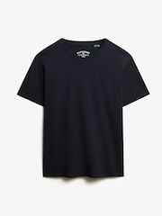 Superdry Blue Oversized Essentials Relaxed 100% Cotton T-Shirt - Image 1 of 2
