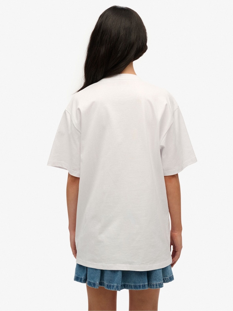 Superdry 100% Cotton Oversized Essentials Relaxed T-Shirt - Imagen 2 de 5