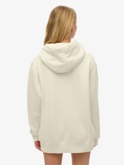 Superdry White Oversized Utility Sport Hoodie - Image 2 of 5