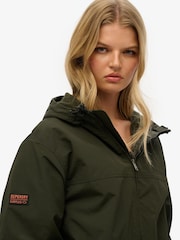 Superdry Green Oversized Nylon Harrington Jacket - Image 5 of 8