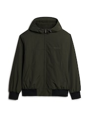 Superdry Green Oversized Nylon Harrington Jacket - Image 6 of 8