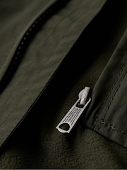 Superdry Green Oversized Nylon Harrington Jacket - Image 8 of 8