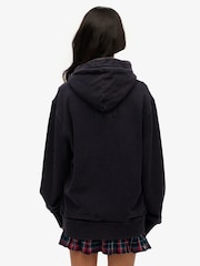 Superdry Blue Oversized Vintage Athletic 100% Cottton Hoodie - Image 2 of 7