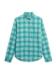 Superdry Blue Oversized 100% Cotton Vintage Check Shirt - Image 5 of 7