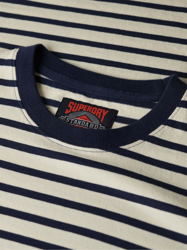 Футболка в полоску из 100% хлопка Superdry Merchant - Image 5 of 5