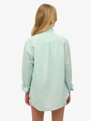 Superdry Blue Oversized Studios Button Down Shirt - Image 2 of 6