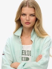 Superdry Blue Oversized Studios Button Down Shirt - Image 4 of 6