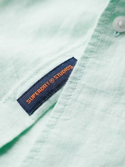 Superdry Blue Oversized Studios Button Down Shirt - Image 6 of 6