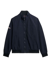 Superdry Blue Oversized Nylon Harrington Jacket - Image 5 of 6