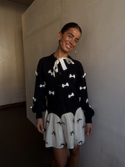 Never Fully Dressed Black Bow Sophie Cardigan - Image 2 of 3