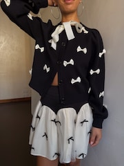Never Fully Dressed Black Bow Sophie Cardigan - Image 3 of 3