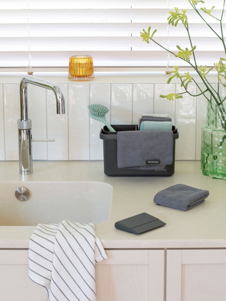 Brabantia Dark Grey Sink Side Cleaning Caddy Set - Image 1 of 6