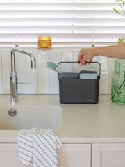 Brabantia Dark Grey Sink Side Cleaning Caddy Set - Image 2 of 6