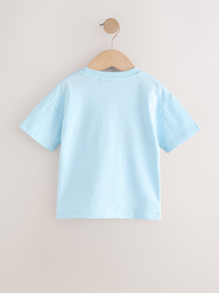 Blue Birthday Short Sleeve Graphic Print T-Shirt (3mths-7yrs) - Image 2 of 4