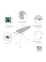 Brabantia Metallised Ironing Board Size B with Solid Steam Iron Rest - Image 2 of 6