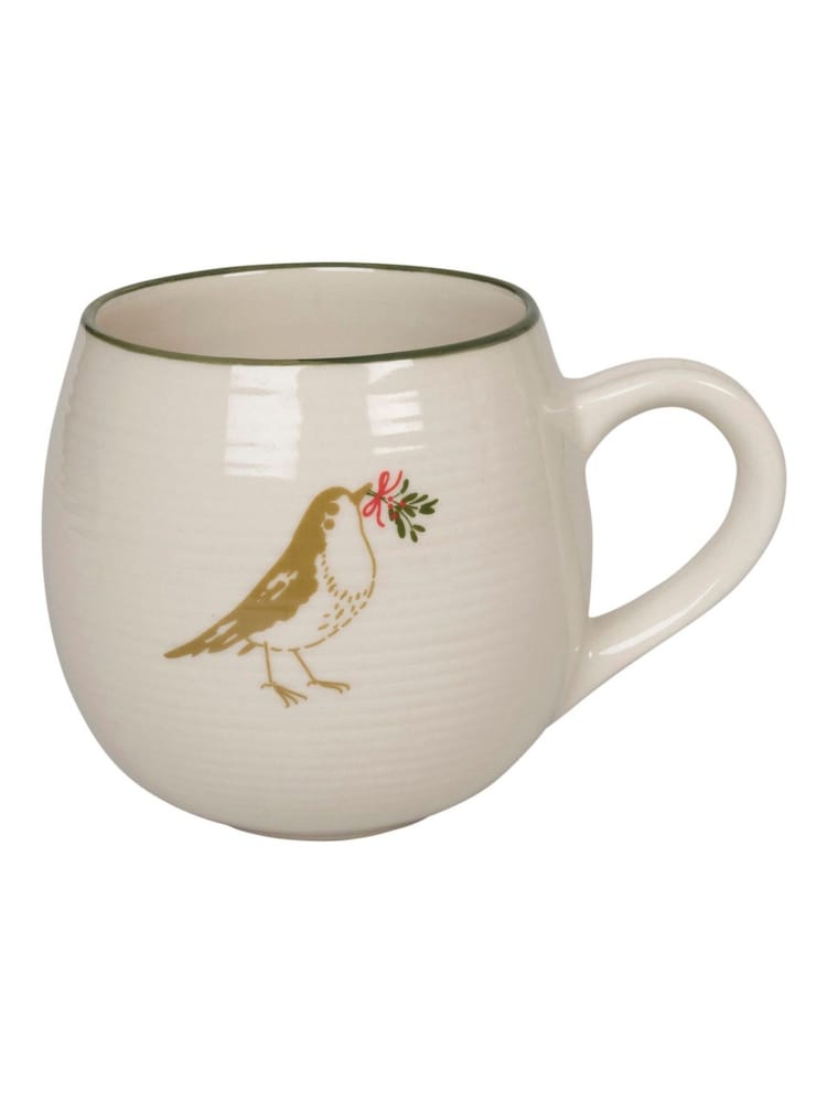 Sophie Allport Natural Robin Stoneware Mug - Image 2 of 2