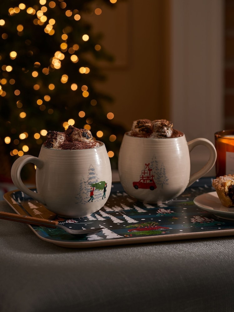 Sophie Allport Natural Home for Christmas Stoneware Mug - Image 1 of 4