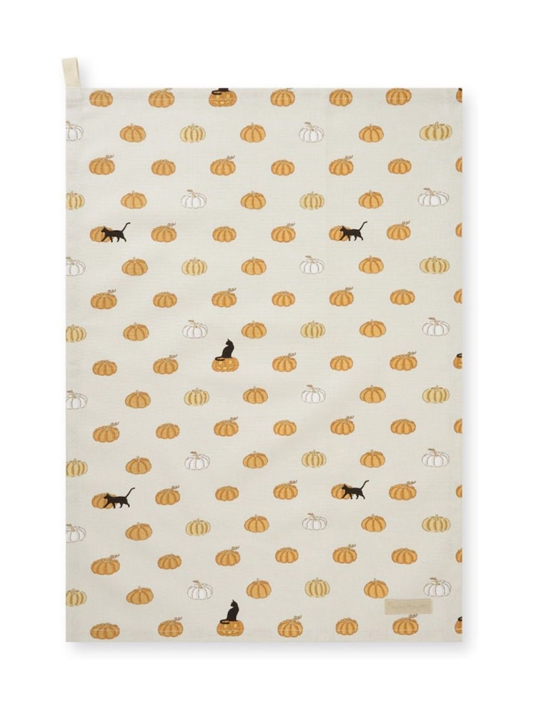 Sophie Allport Natural Trick or Treat Tea Towel - Image 3 of 3