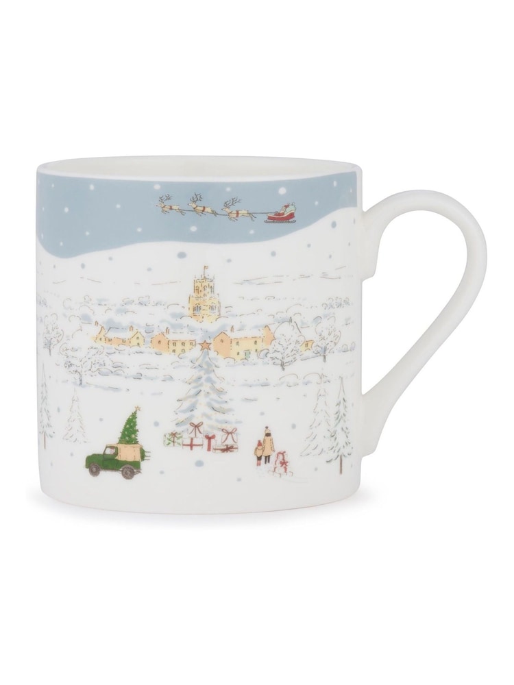 Sophie Allport White Home for Christmas Scene Mug - Image 3 of 3 Sophie Allport White Home for Christmas Scene Mug - Image 3 of 3