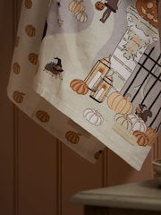 Sophie Allport Natural Trick or Treat Scene Tea Towel - Image 2 of 3