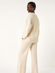 Roman Natural Knitted Jumper And Joggers 2 Piece Set - Image 3 of 5