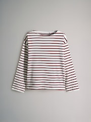 The Set Black/Stripe/Khaki 3 Pack Boat Neck Heavyweight T-Shirts - Image 2 of 6