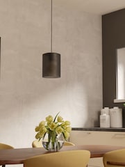 Eglo Black Colomera Steel and Glass Modern Minimalist Pendant - Image 2 of 6