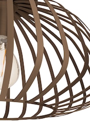 Eglo Brown Espinal Steel Contemporary Ceiling Light - Image 4 of 6