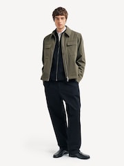 NN.07 Green Alban Zip Up Technical Twin Pocket Jacket - Image 3 of 5
