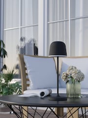 Eglo Black Mannera Cordless Indoor and Outdoor Table Lamp - Image 2 of 6
