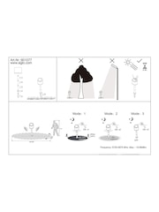 Eglo Black Solar LED Pantete With Sensor - Image 5 of 5