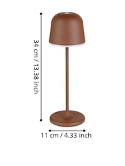 Eglo Mannera Steel Touch Dimmer Table Lamp - Bild 5 von 6