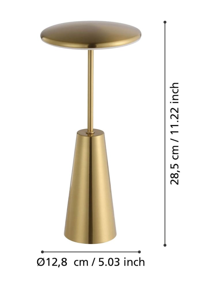 Eglo Gold Piccola LED Touch Table Light - Image 5 of 6