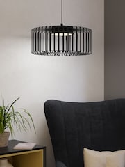 Eglo Black Ginestrone-Z Steel RGB Ceiling Light - Image 1 of 7