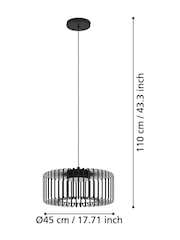 Eglo Black Ginestrone-Z Steel RGB Ceiling Light - Image 6 of 7