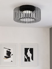 Eglo Black Ginestrone-Z Steel RGB Ceiling Light - Image 2 of 7