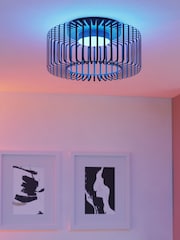 Eglo Black Ginestrone-Z Steel RGB Ceiling Light - Image 3 of 7