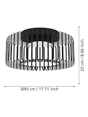 Eglo Black Ginestrone-Z Steel RGB Ceiling Light - Image 6 of 7