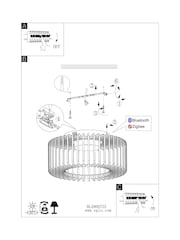 Eglo Black Ginestrone-Z Steel RGB Ceiling Light - Image 7 of 7