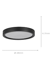 Eglo Black Idun-E Basic Plastic Ceiling Light - Image 3 of 3