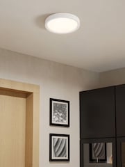 Eglo White Idun-E Basic Plastic Ceiling Light - Image 1 of 3