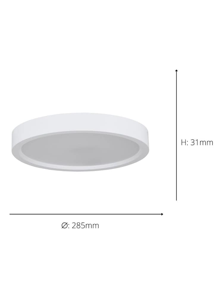 Eglo White Idun-E Basic Plastic Ceiling Light - Image 3 of 3