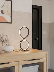 Eglo Black Serpins Aluminium & Steel Modern Table Lamp - Image 1 of 6