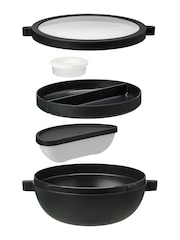 Mepal Nordic Black Vita Leakproof Lunch Bowl With Compartments - Image 3 of 3