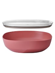 Mepal Vivid Mauve Silueta Glass-Filled PP Serving Bowl With lid - Image 2 of 2