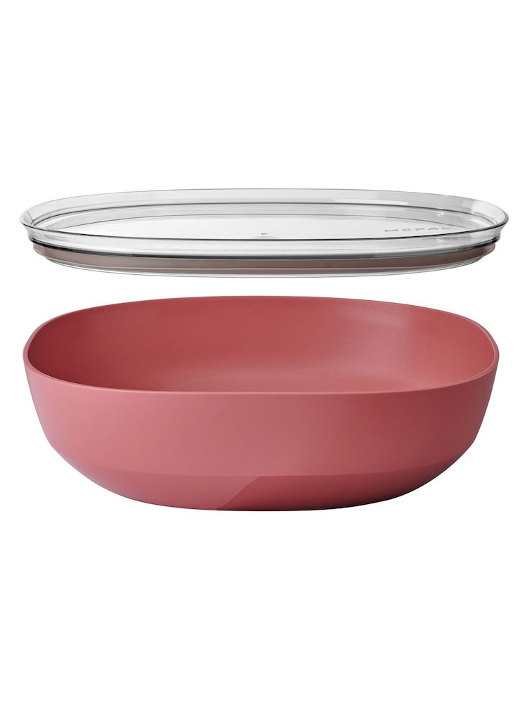 Mepal Vivid Mauve Silueta Glass-Filled PP Serving Bowl With lid - Image 2 of 2