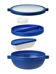 Mepal Vivid Blue Vita Leakproof Lunch Bowl With Compartments - Image 3 of 4