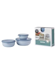 Mepal Nordic Blue Cirqula Round 3 Piece Food Storage Set - Image 2 of 2